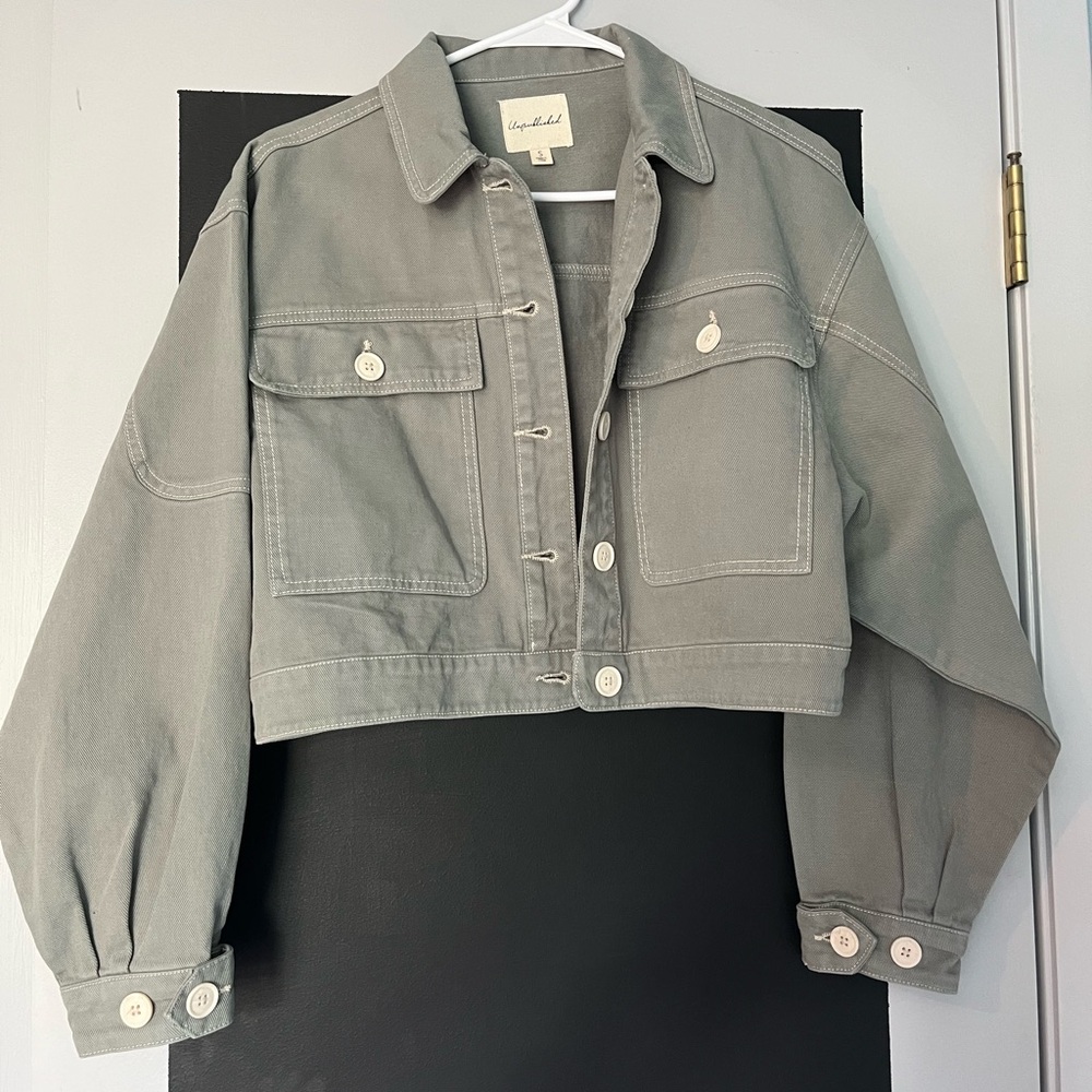 Green canvas jacket